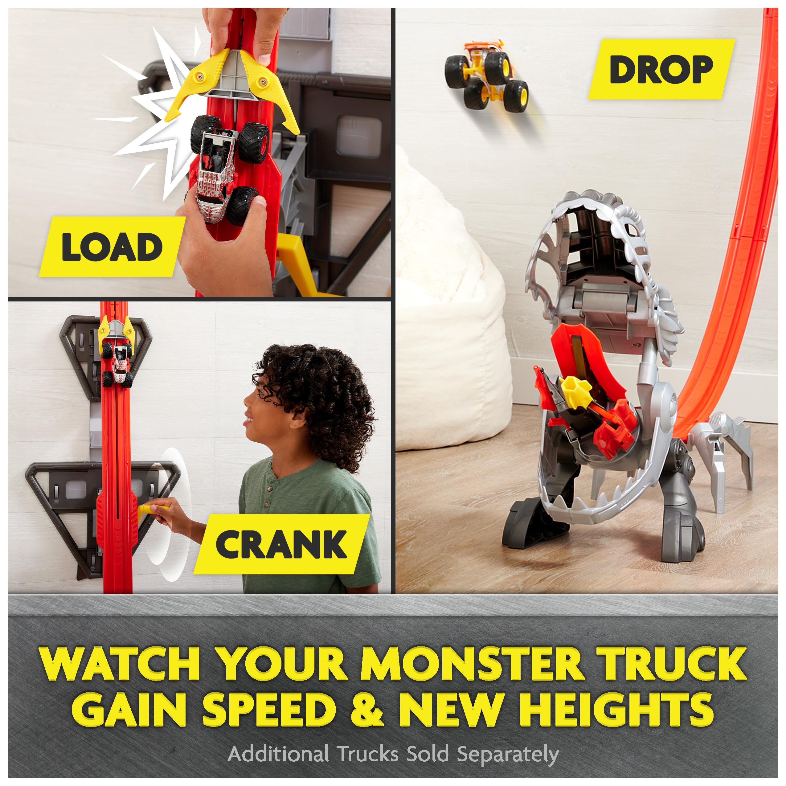Launch ramp for adjustable Monster Jam stunts