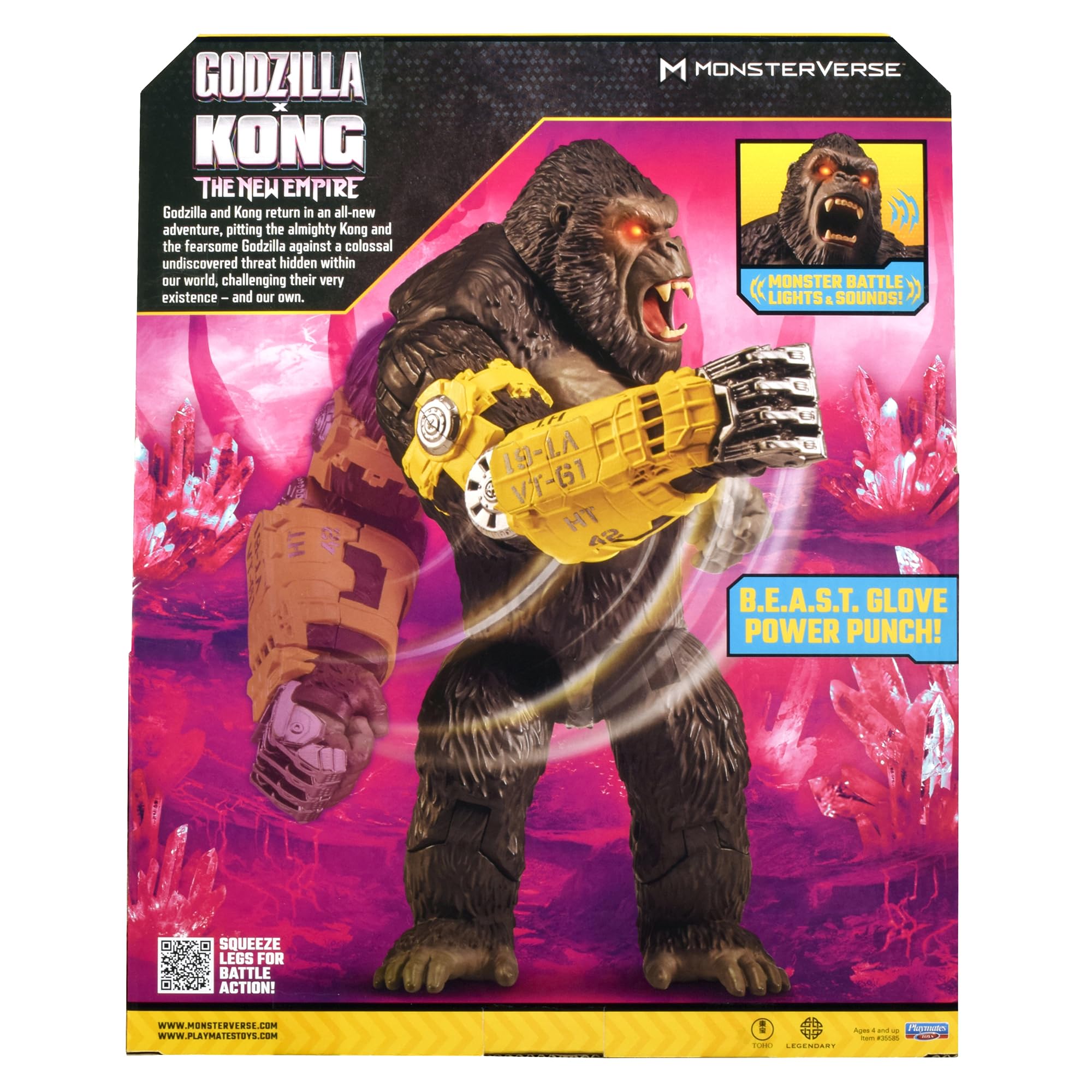 Display-ready Kong figure with bold presence for a standout shelf showpiece.