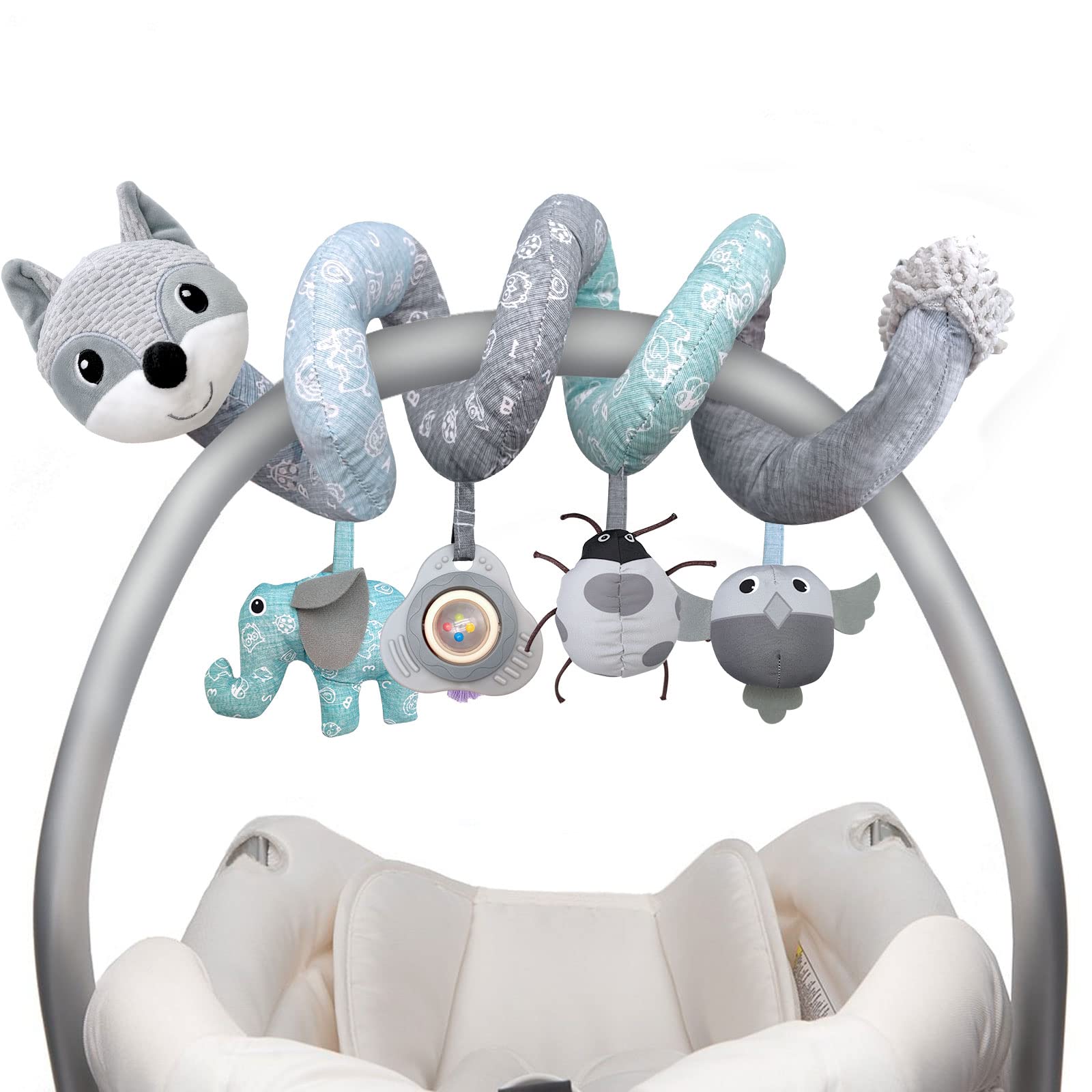 MONSTIME elephant music car seat toy soothing melodies for baby