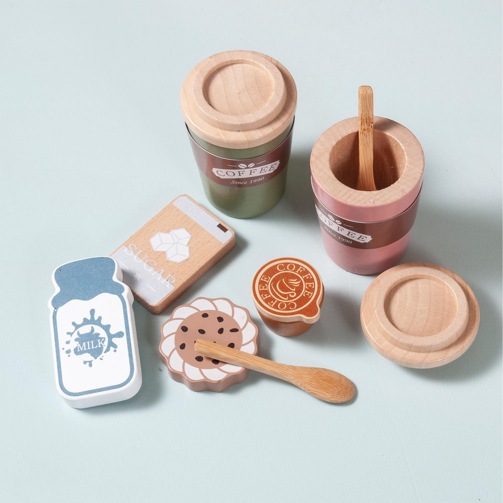 Mont Pleasant Wooden accessories ensure durable, kid-friendly kitchen pretend play.