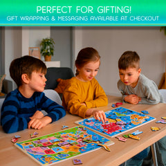 Montessori Mama homeschool-classroom-activity puzzle as a versatile geography tool for lessons.