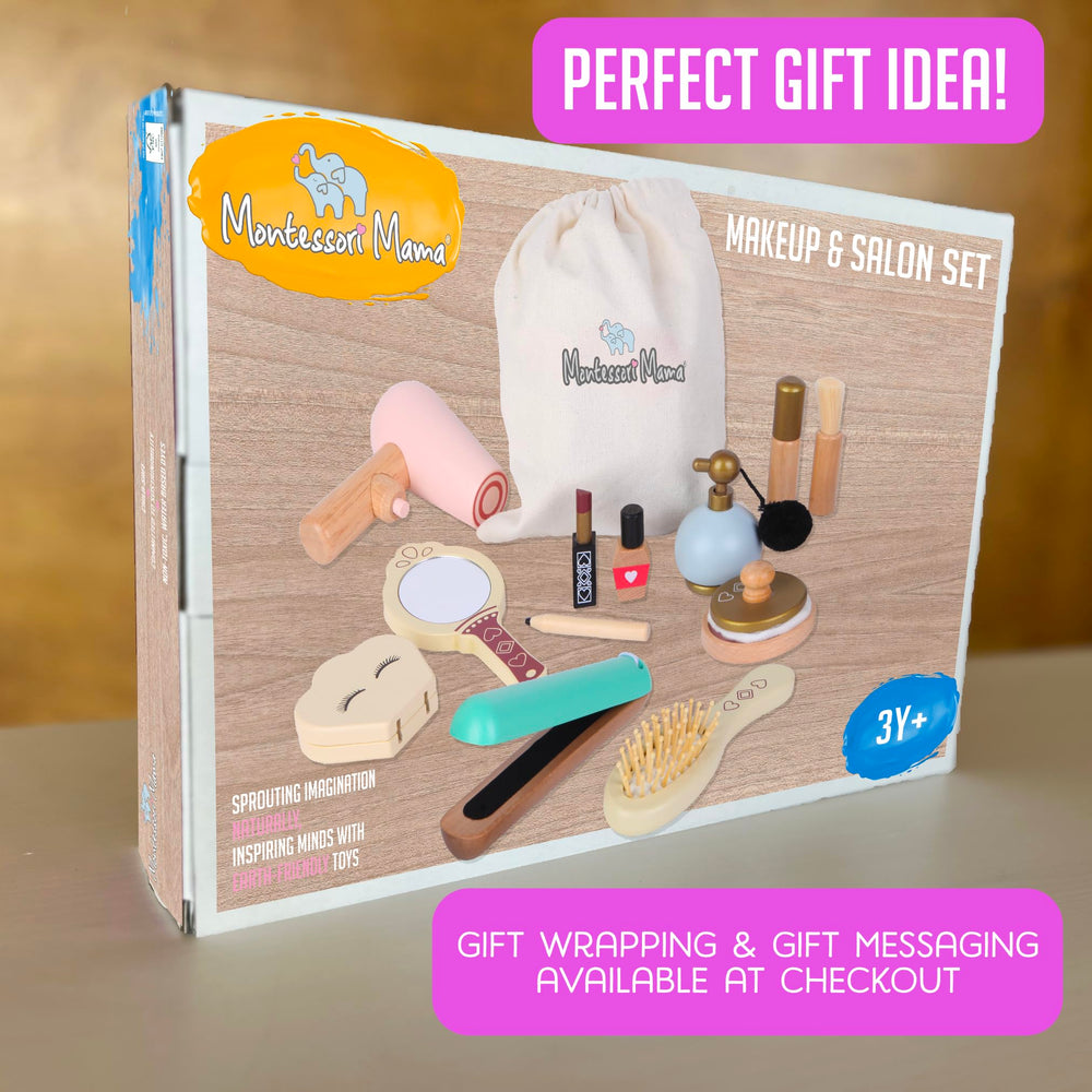 Montessori Mama lipstick toy for color exploration and expressive pretend makeup