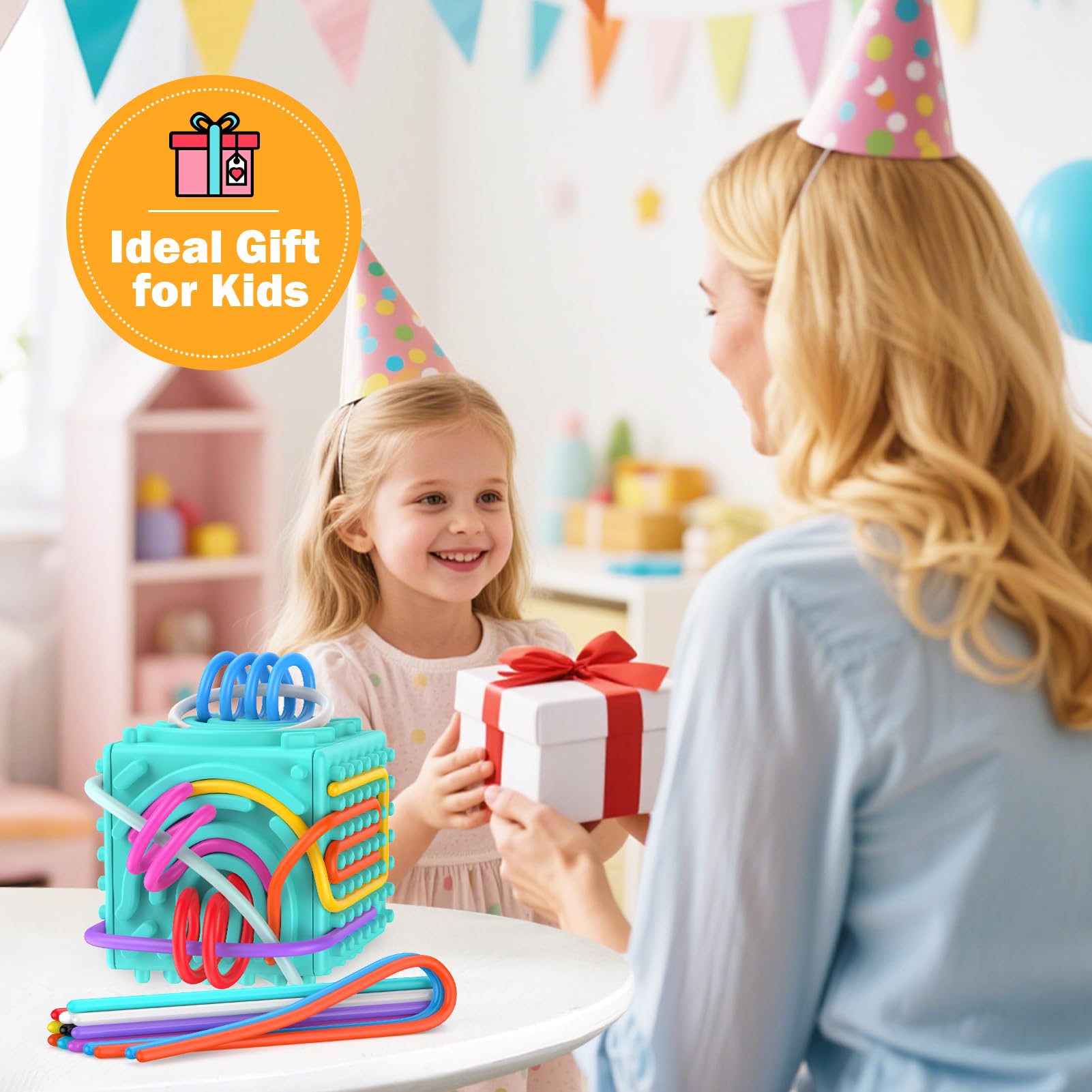 MoodLife silicone sensory board blue gift-ready kit supports imaginative sensory play.