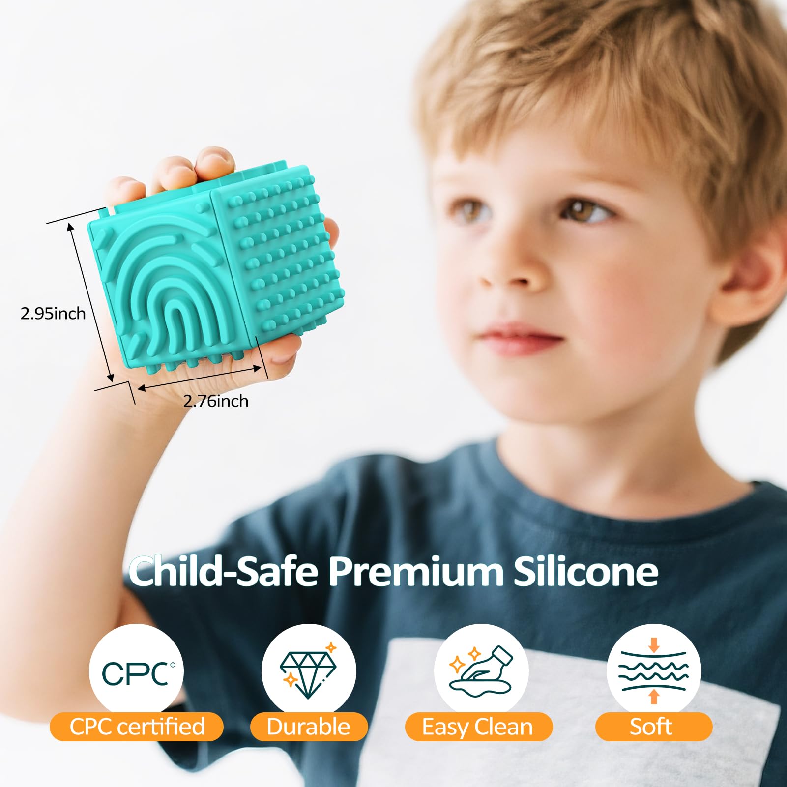 MoodLife silicone sensory board blue soft-touch material is durable for endless play.