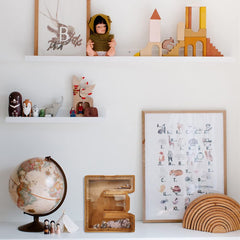 Moonase wooden money bank compact size for bookshelf display