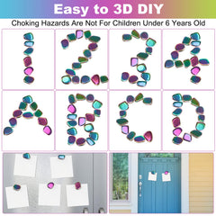 Moonhua rainbow magnets stones 3d DIY usage in motion.
