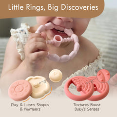 Moonkie Montessori-inspired colors invite color recognition and exploration.