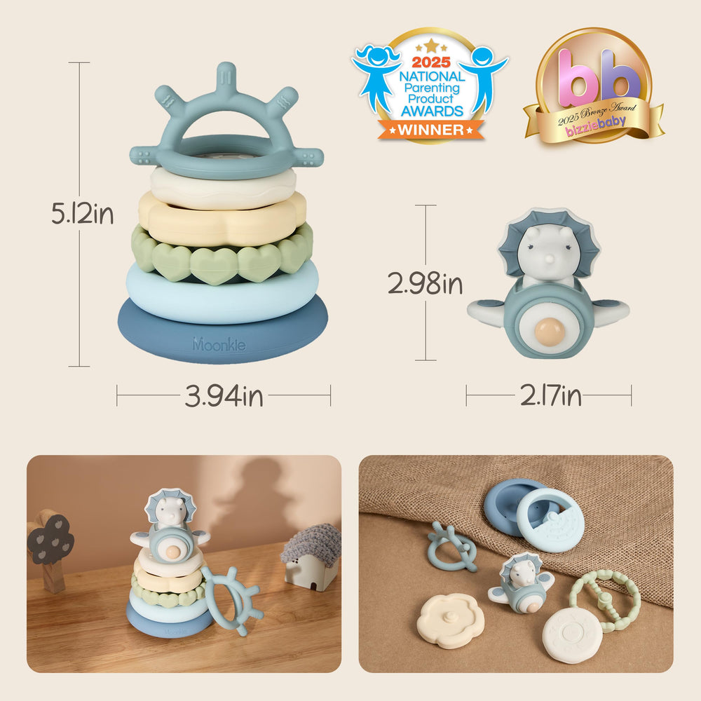 Moonkie rings support early counting and sequencing play.
