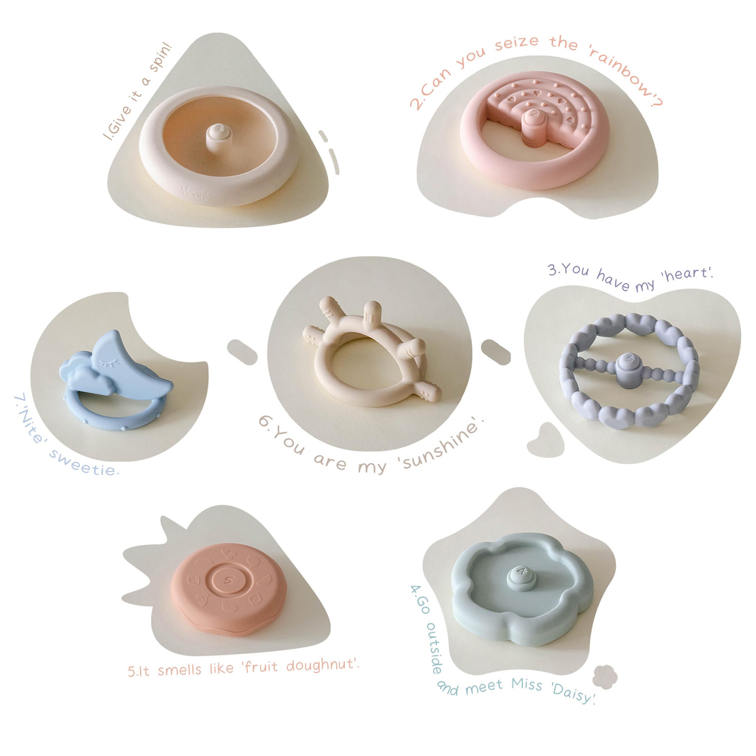 Moonkie Stacks of Circles different shapes: fosters creativity and exploration.