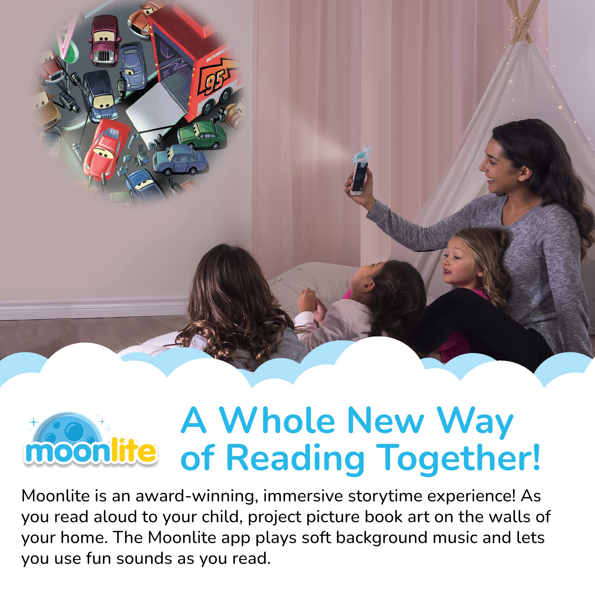 Moonlite Cars Storytime Disc gift-pack display for a memorable gift