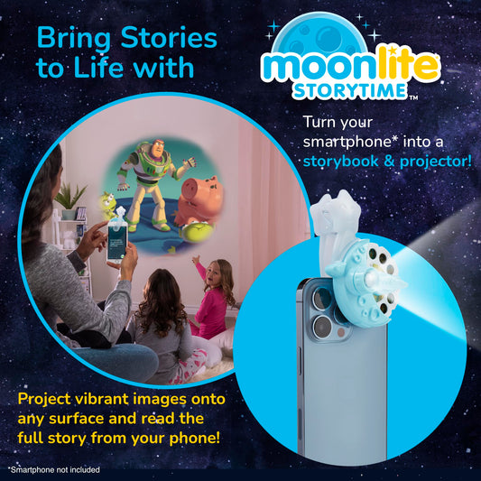 Moonlite Disney Megabundle story projection with vivid pictures enhances bedtime