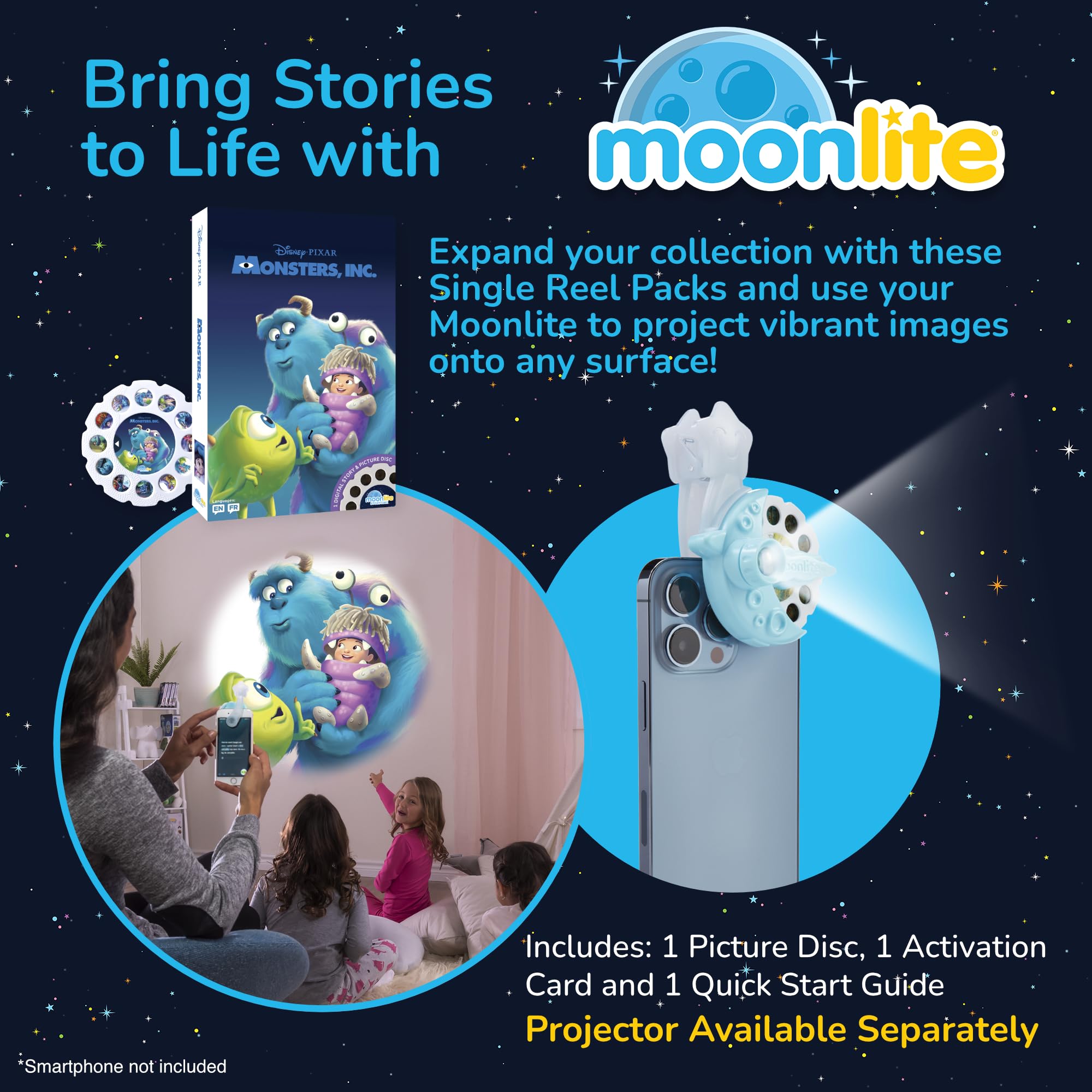 Moonlite Monsters Inc audio effects enhance storytelling with playful sounds.