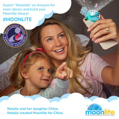 Moonlite packaging and contents for easy travel storytelling with kids
