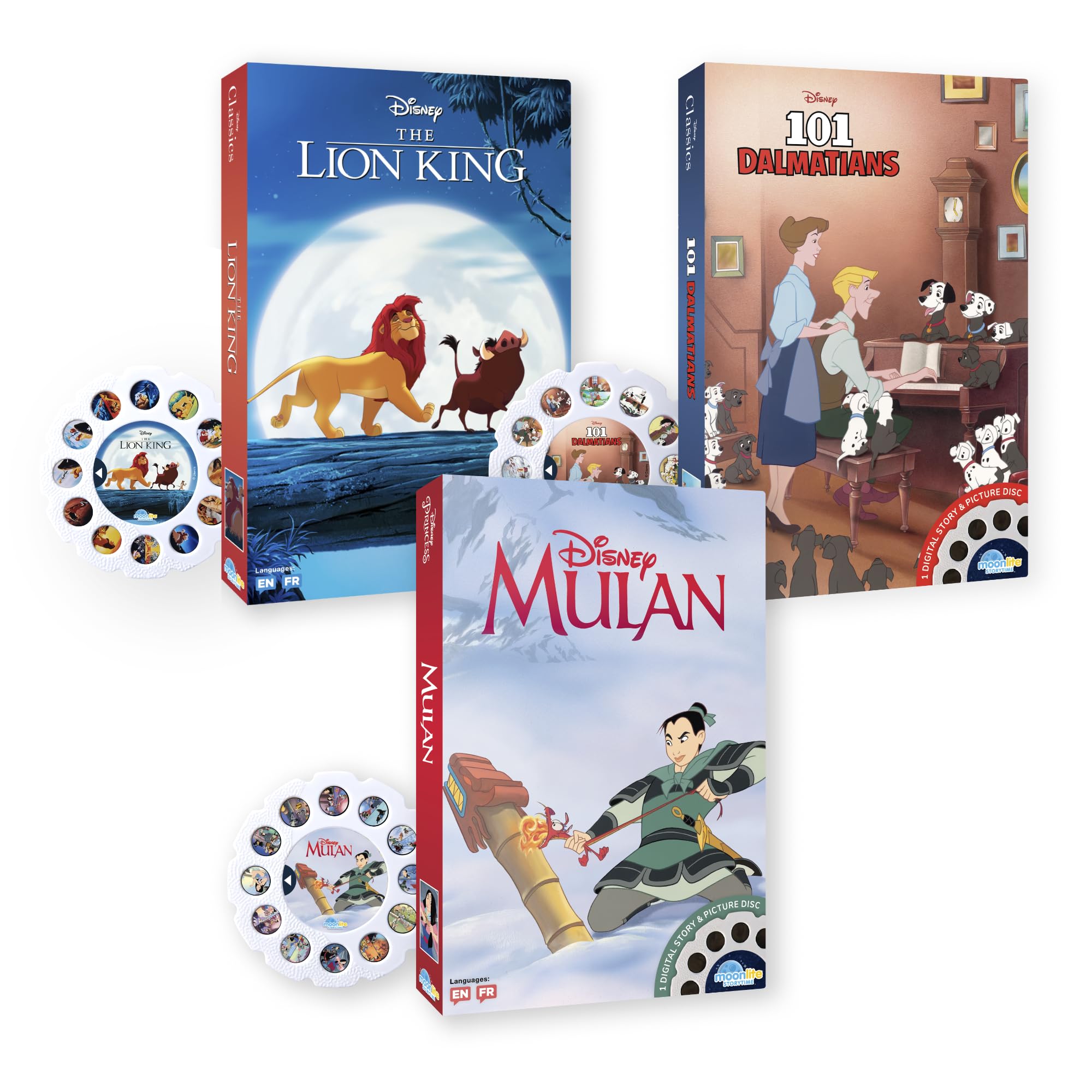Moonlite Storytime Reel Lion King projection for immersive bedtime reading