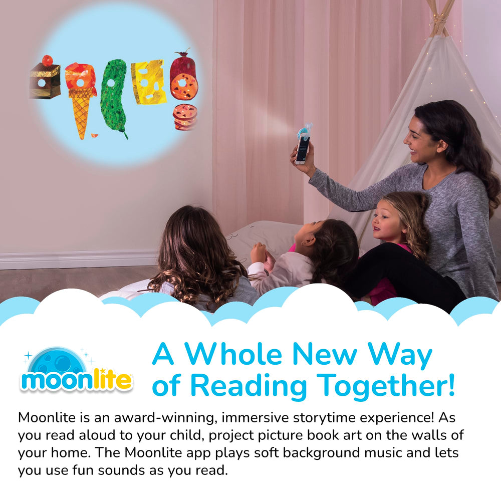 Moonlite Storytime Reels Corduroy scene designed for cozy bedtime projection