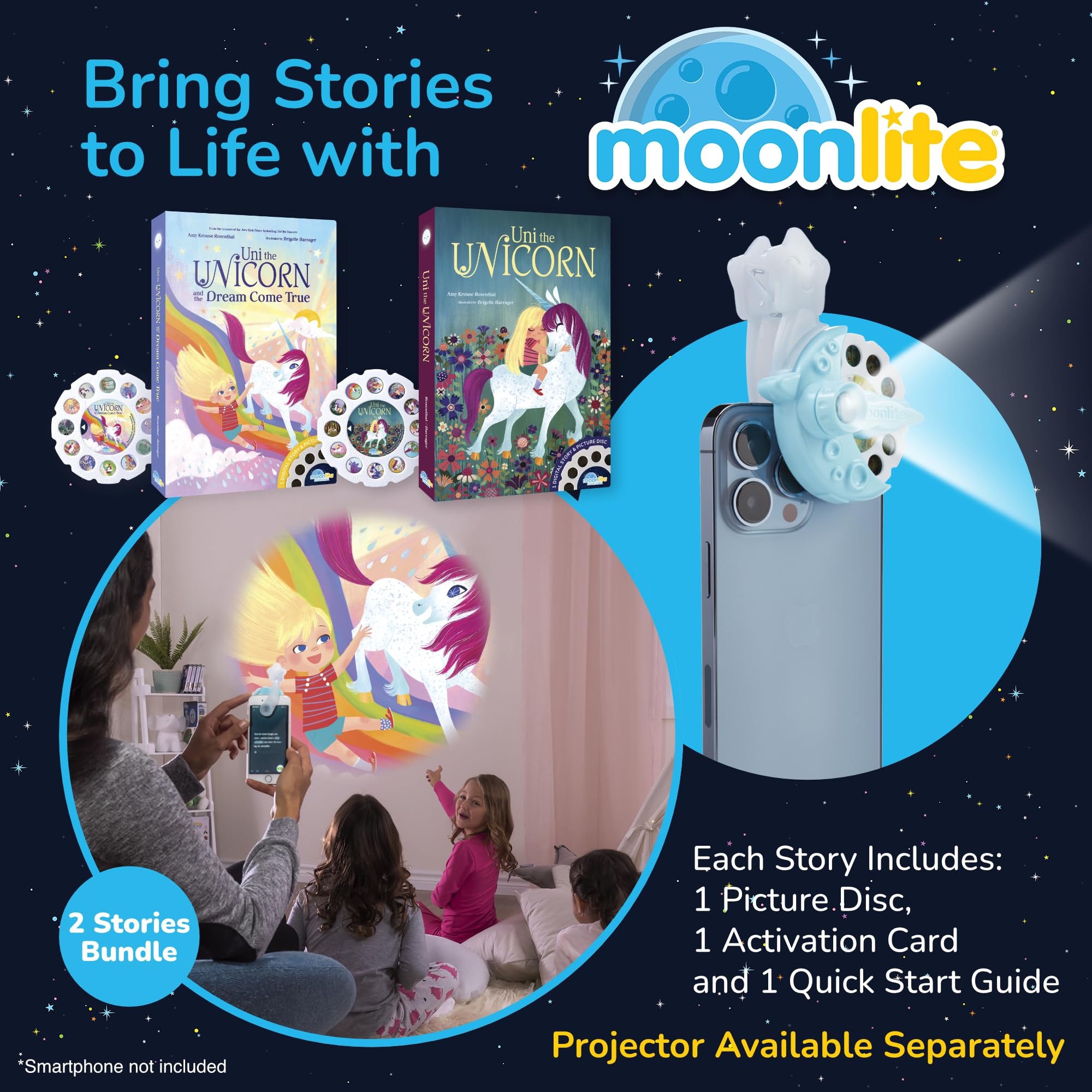 Moonlite reels showcase in-app sound effects to enrich toddler storytelling.