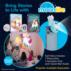 Moonlite reels showcase in-app sound effects to enrich toddler storytelling.