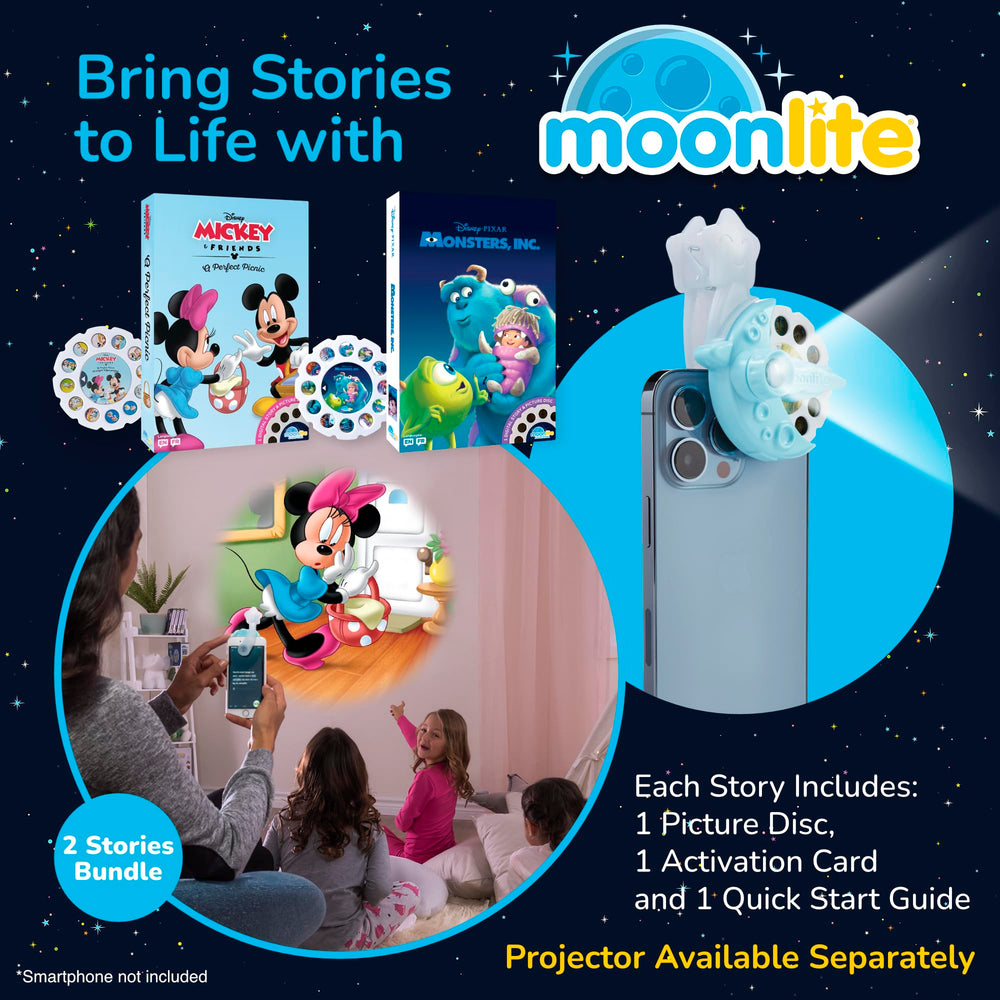 Moonlite Storytime 2 Monsters Inc reel inspires imaginative play with vivid projections.