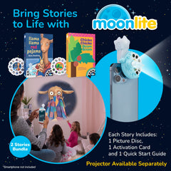 Moonlite Storytime 2 reels with Llama Red spark imagination and language growth.