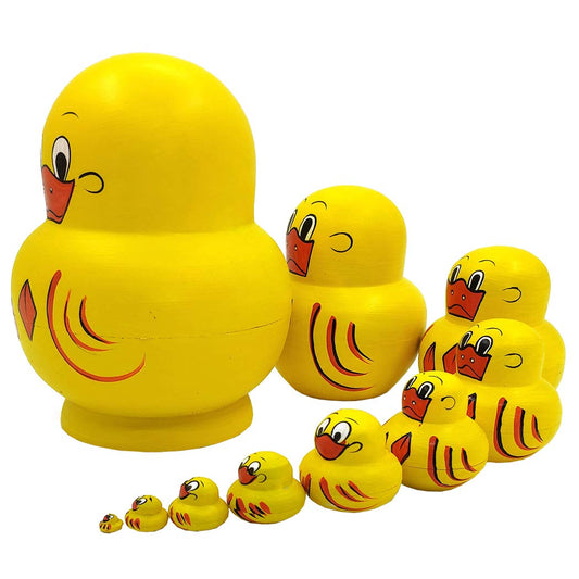 Moonmo nesting dolls with penguin pattern for cute display and fine motor play