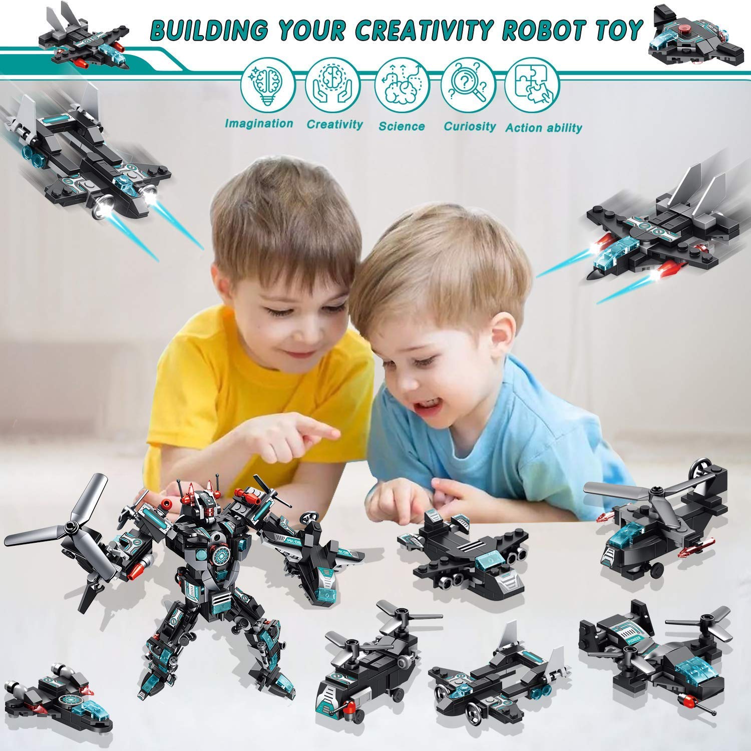 MOONTOY colorful bricks encourage hands-on skills, fine motor development, and focus