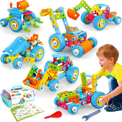 MOONTOY 118-piece 6-in-1 building set sparks creative play and learning.