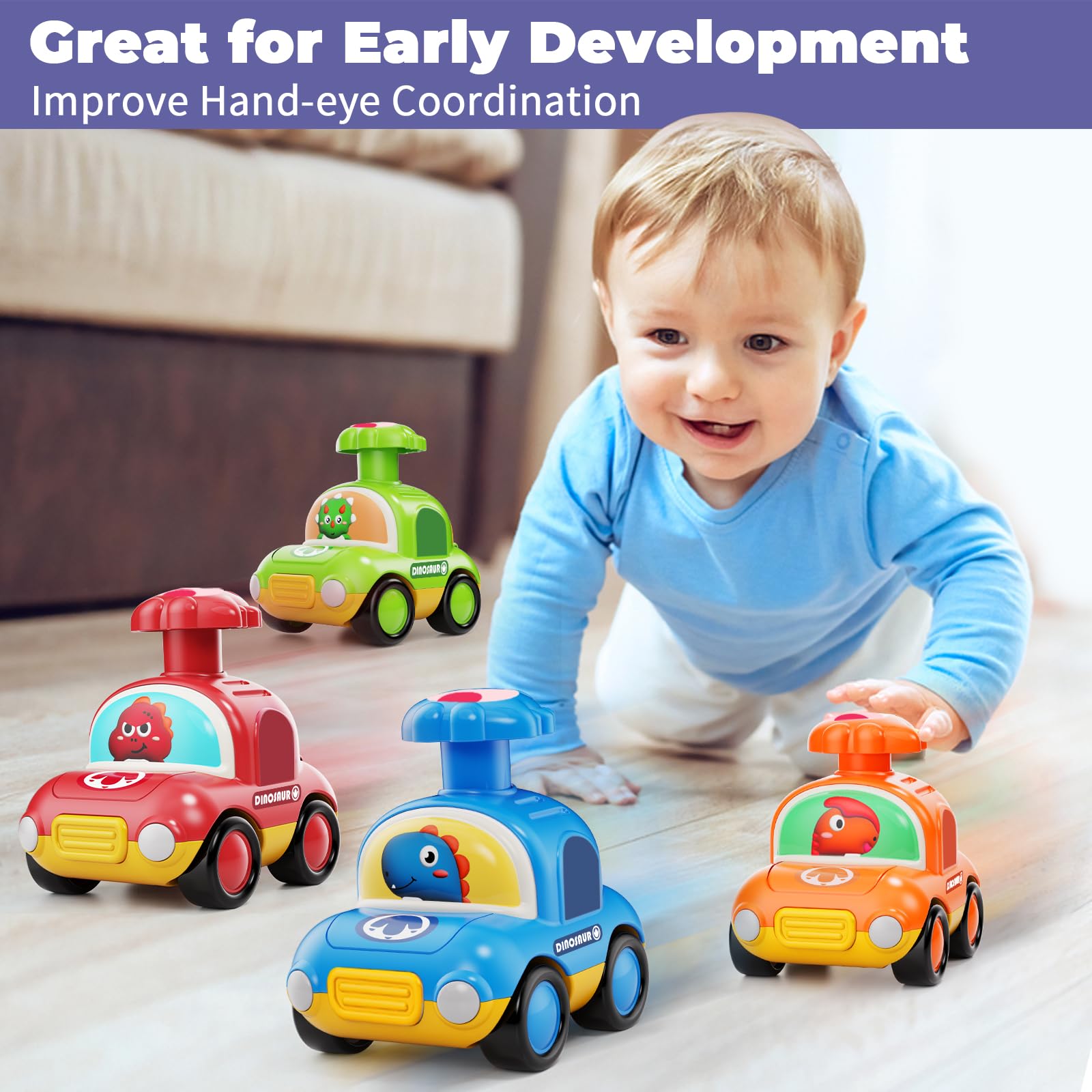 MOONTOY Dino Car on the go compact travel companion for families.
