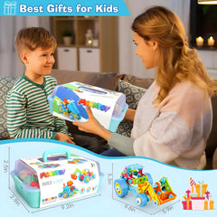 MOONTOY family STEM play session encourages collaborative building and bonding.