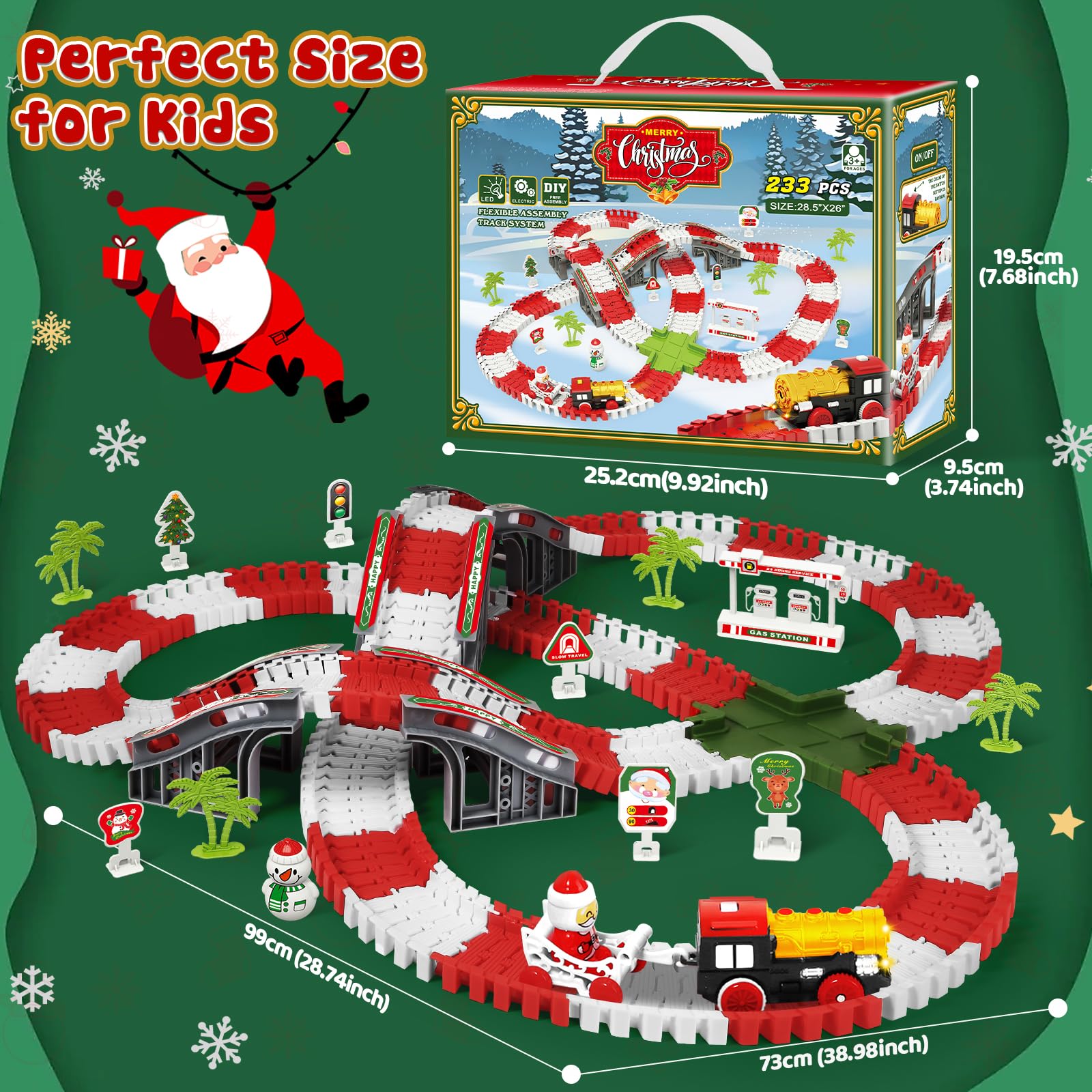 MOONTOY light-up train inspires magical glow around the tree during playtime
