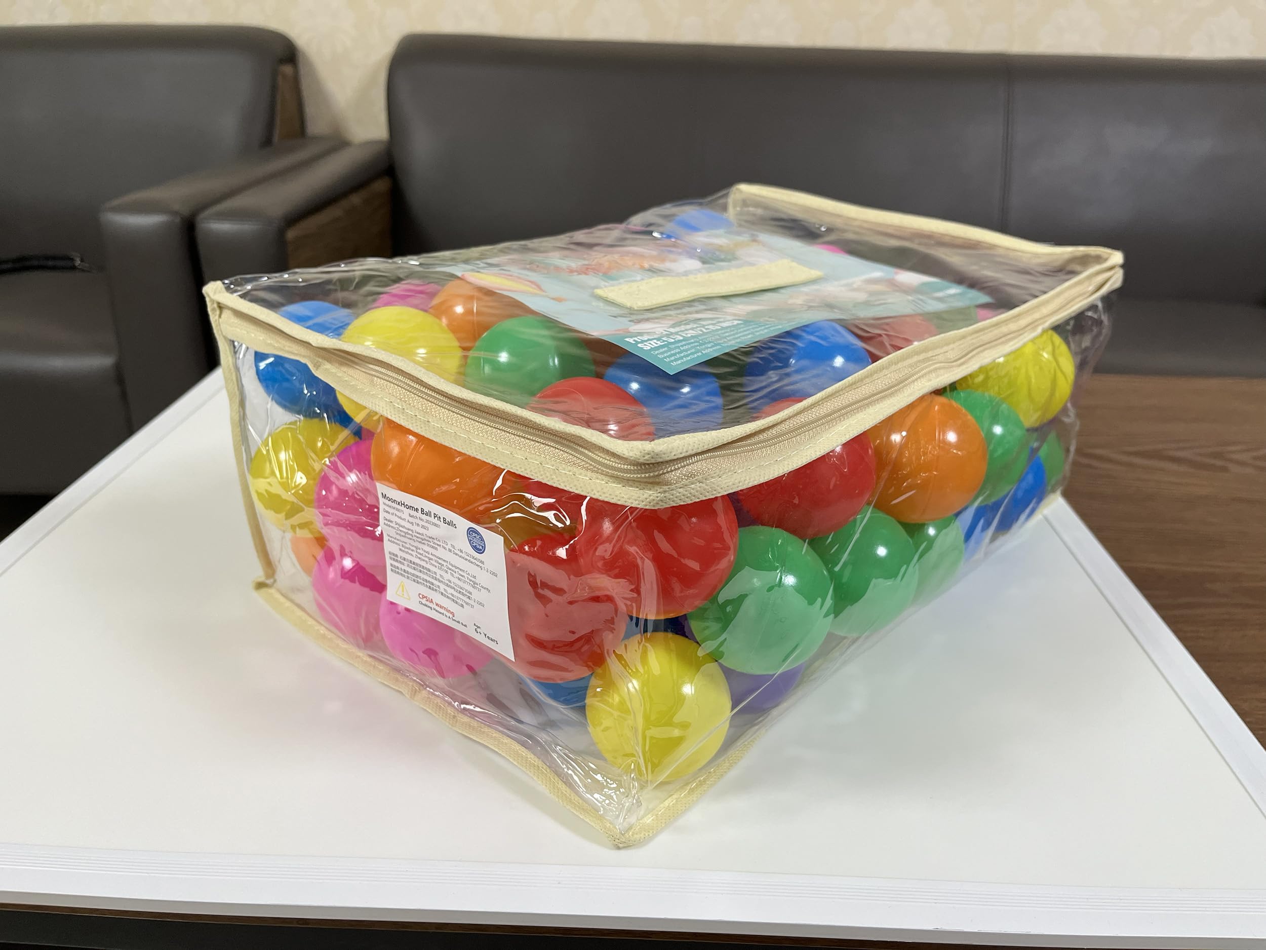 MoonxHome 100 pack of rainbow ball pit balls