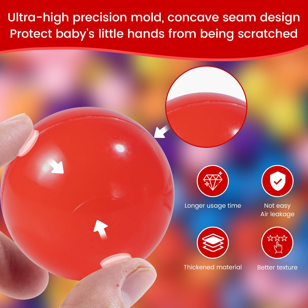 MoonxHome 2.15 inch ball pit balls suitable for safe toddler play
