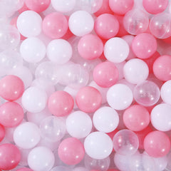 MoonxHome white 2.15-inch ball pit balls creating a soft, safe play space