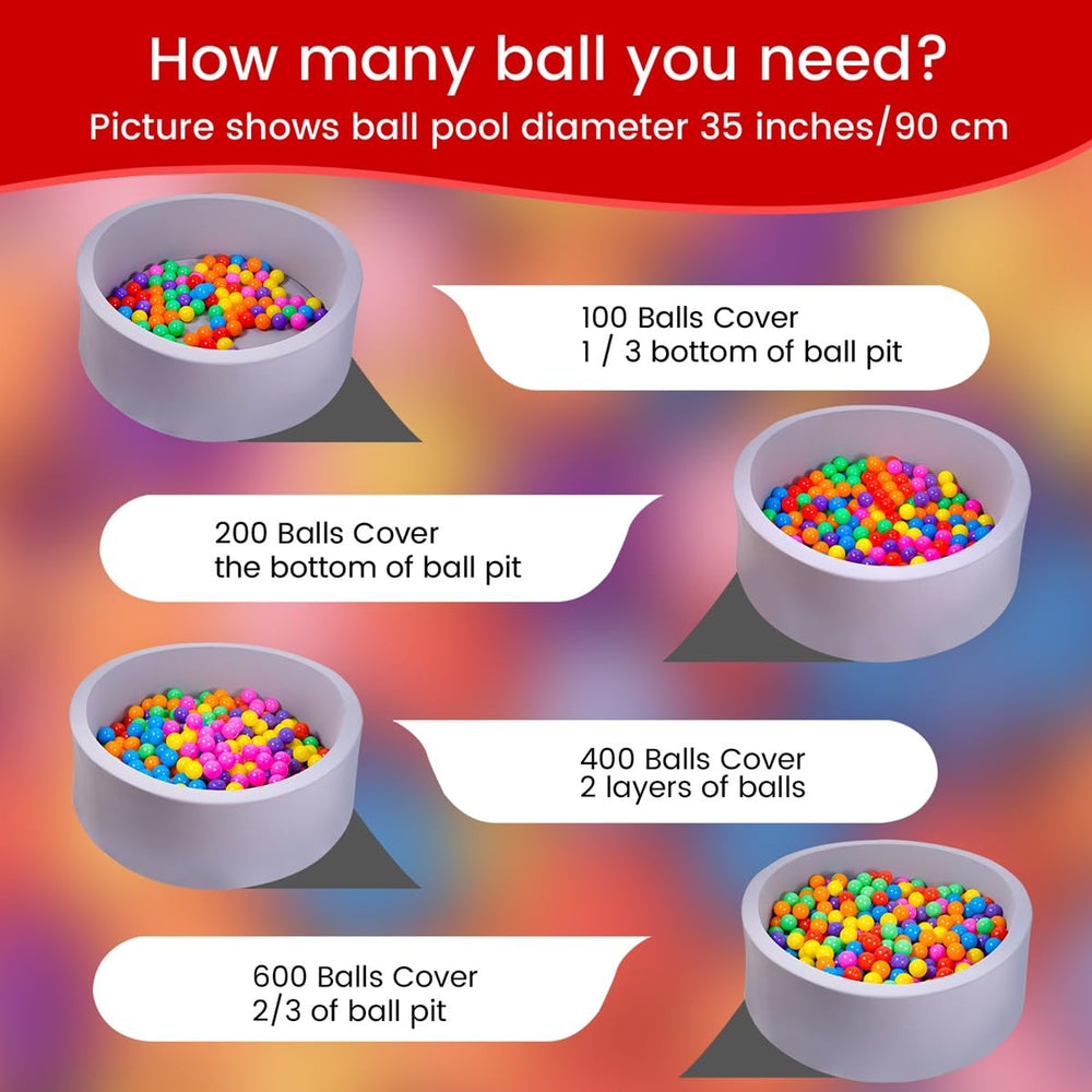 MoonxHome BPA free safe materials for ball pit balls