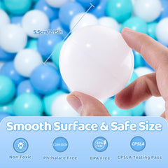 MoonxHome ball pit balls filling a shallow pool for splash-ready play.