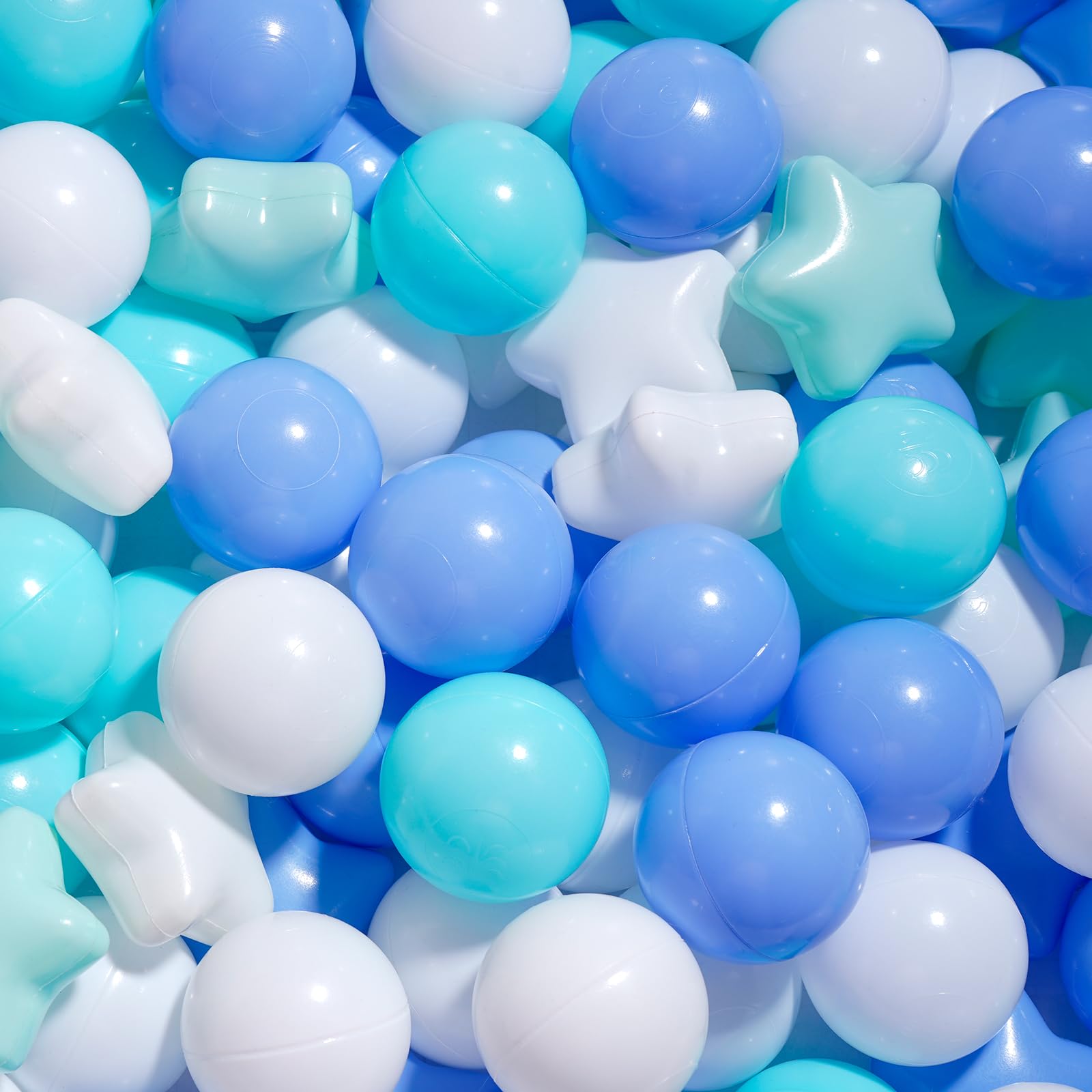 MoonxHome star ball green for ball pits, bright colors spark imagination during play.