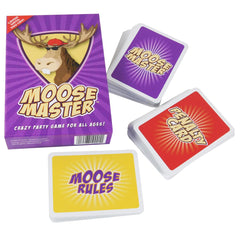 Moose Master 110 cards spread shows variety for hilarious rounds.