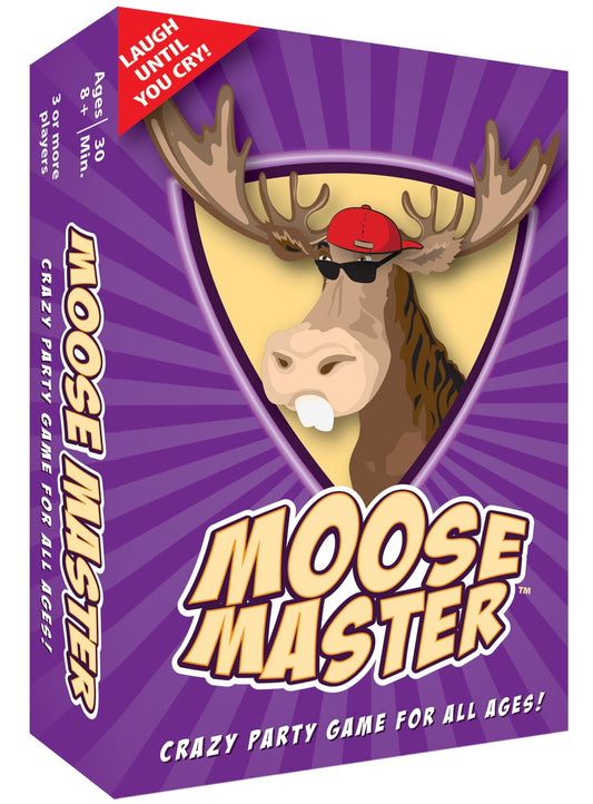 Moose Master card game box ready for a lively game night.