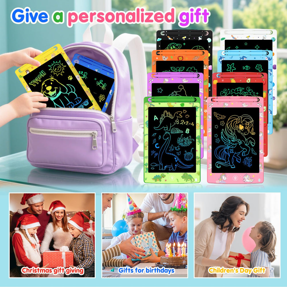 MOOWALIS 8.5-inch colorful doodle board supports early learning with vibrant visuals.