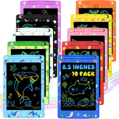 MOOWALIS Party Favor 10-pack LCD tablets for shared play and creative learning.