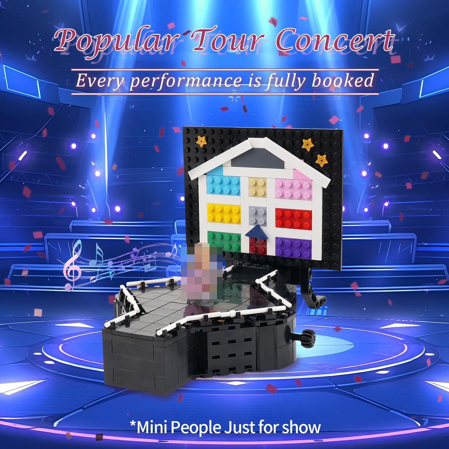 MOOXI MOC Star Singers stage manual, clear instructions for easy construction.