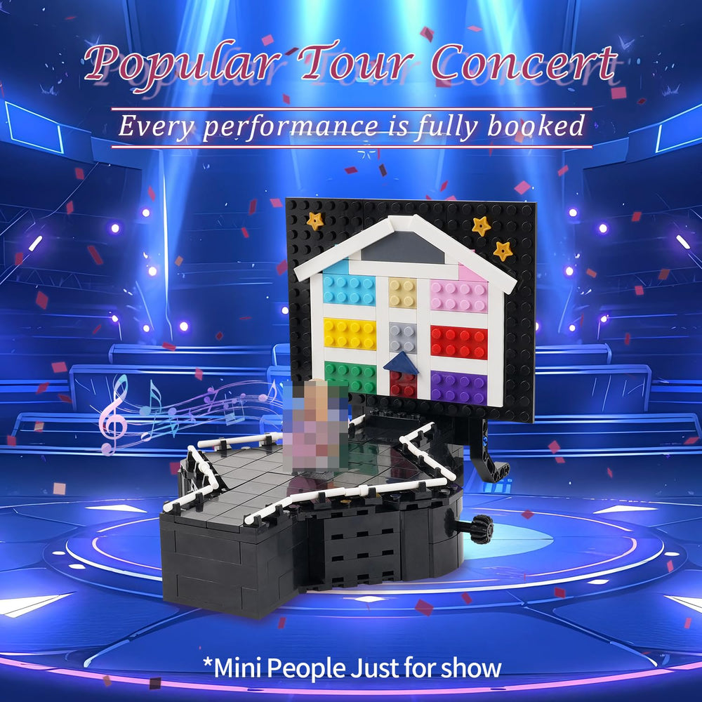 MOOXI MOC Star Singers stage manual, clear instructions for easy construction.