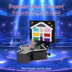 MOOXI MOC Star Singers stage manual, clear instructions for easy construction.