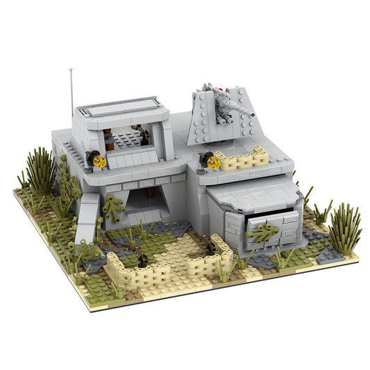 MOOXI WW2 Fortress and Weapons showcase authentic details for realistic scenes.