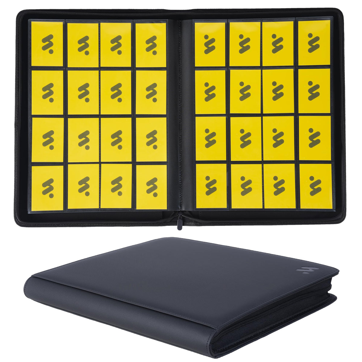 MORABTO 1000+ pockets binder with closed zipper provides secure card storage.