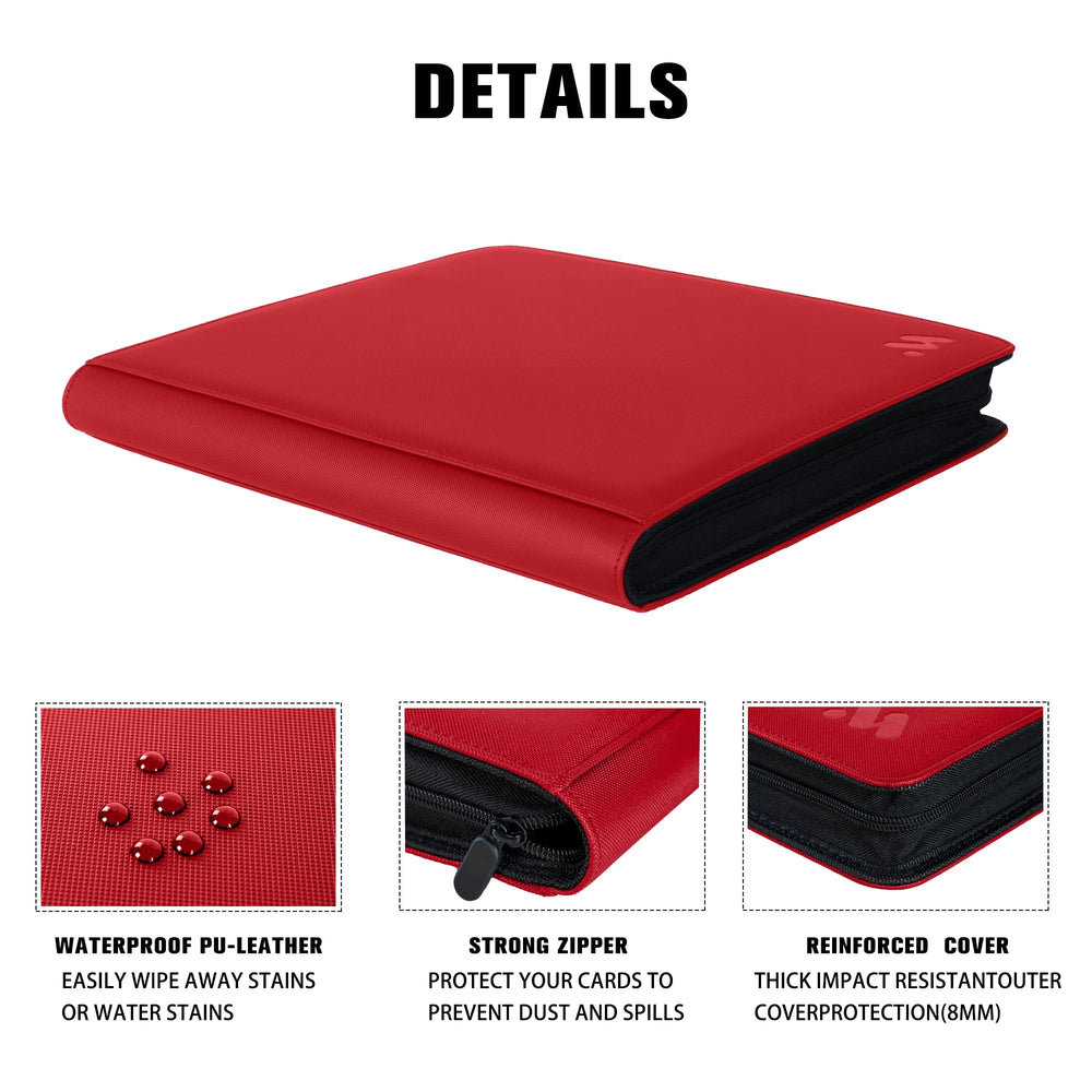 MORABTO binder zipper keeps contents secure during travel.