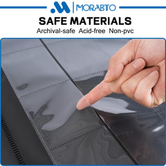 MORABTO binder dimensions show 20.08 L x 16.14 W inches