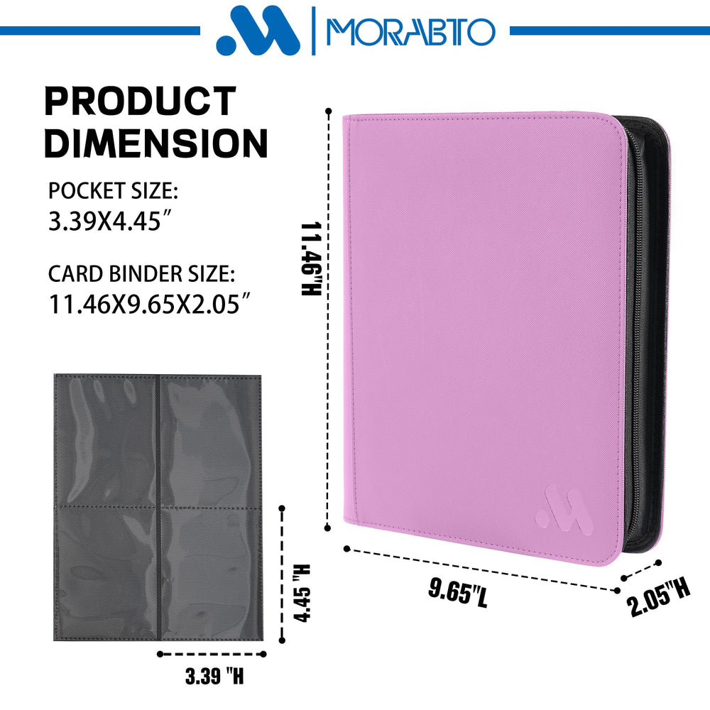 Morabto Toploader Binder side-loading entry for easy card insertion and secure fit.