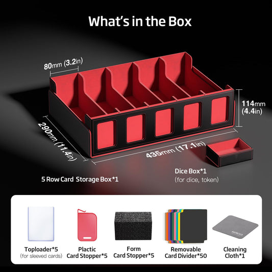 MORCCO box displays MTG commanders in five display windows for quick access.