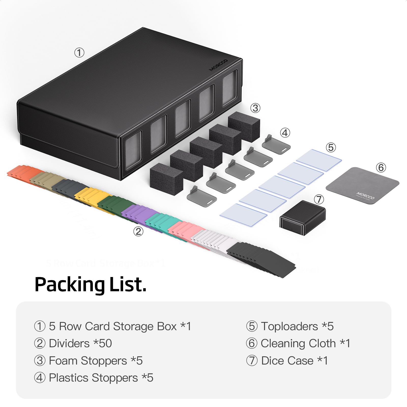 MORCCO waterproof PU leather exterior protects cards during travel