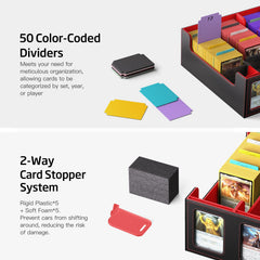 MORCCO waterproof PU exterior protects cards in varied environments.